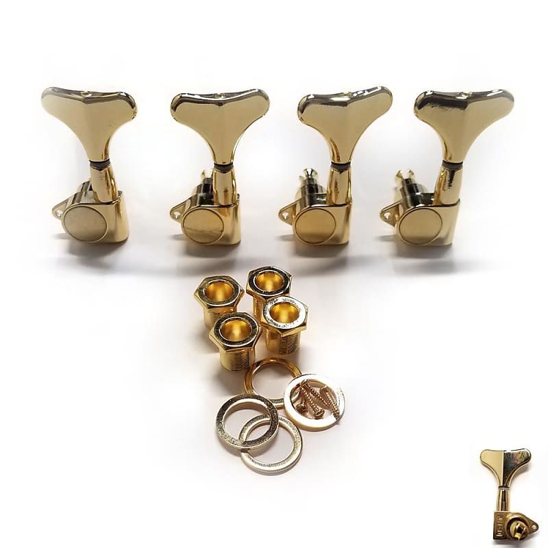 Mighty Mite Bass Guitar Tuning Machines Left Handed Sealed Reverb UK