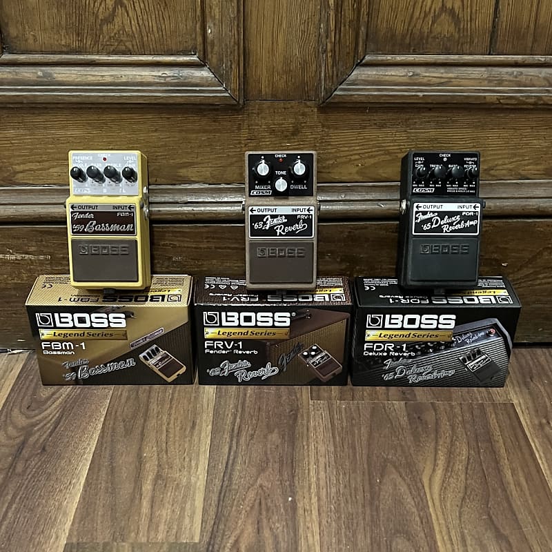 Boss Fender Legend Series Bundle FBM-1, FRV-1, FDR-1 (Pre-Owned