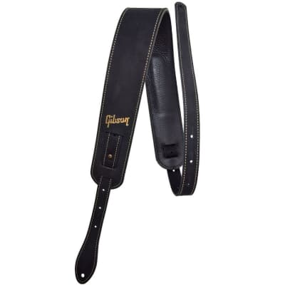 Strap Guitar Gibson Nubuck Strap Black | Reverb