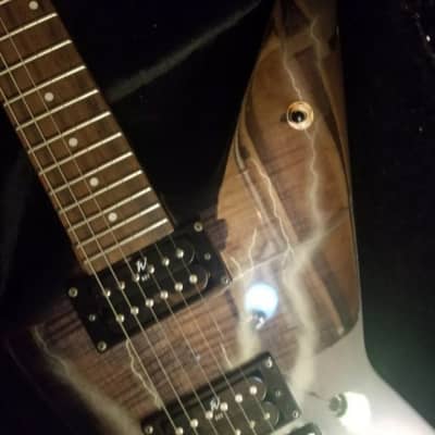 Washburn Washburn dimebag 333 bolt 2005 - RARE, Purple flamed bolt image 6