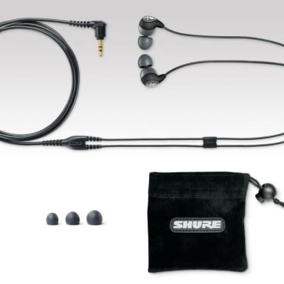 Shure SE112 GR Sound Isolating Earphones, Dynamic MicroDriver, with Pouch (GRAY) image 2