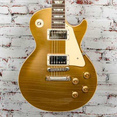 Gibson - Murphy Lab Custom Shop 1957 Les Paul Standard Reissue - Electric Guitar - Ultra Light Aged Double Gold - w/ Brown/Pink Lifton Reissue 5-Latch Case - x2303 USED image 1