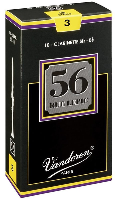 Vandoren CR5035 - 56 Rue Lepic force 3.5 - anches clarinette Sib - boite de 10 image 1