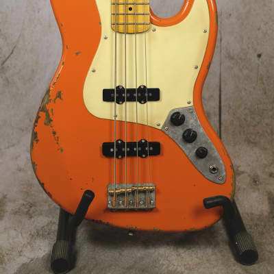 Luthier made Jazz Bass 2020 Aged Capri Orange image 2
