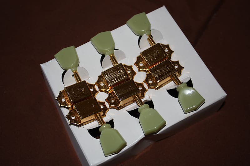 Epiphone Deluxe Tuners Gold 3x3 Tuning Machines Reverb