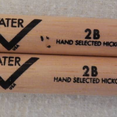 Vater Hickory 2B Wood Tip Drum Sticks image 3