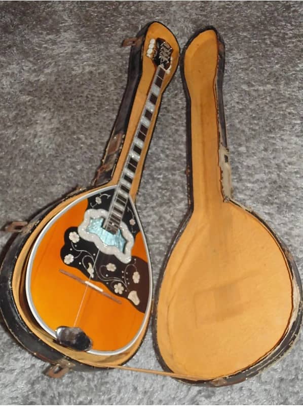 Greek Historical Bouzouki with HARDCASE 8 string 19591960 Reverb