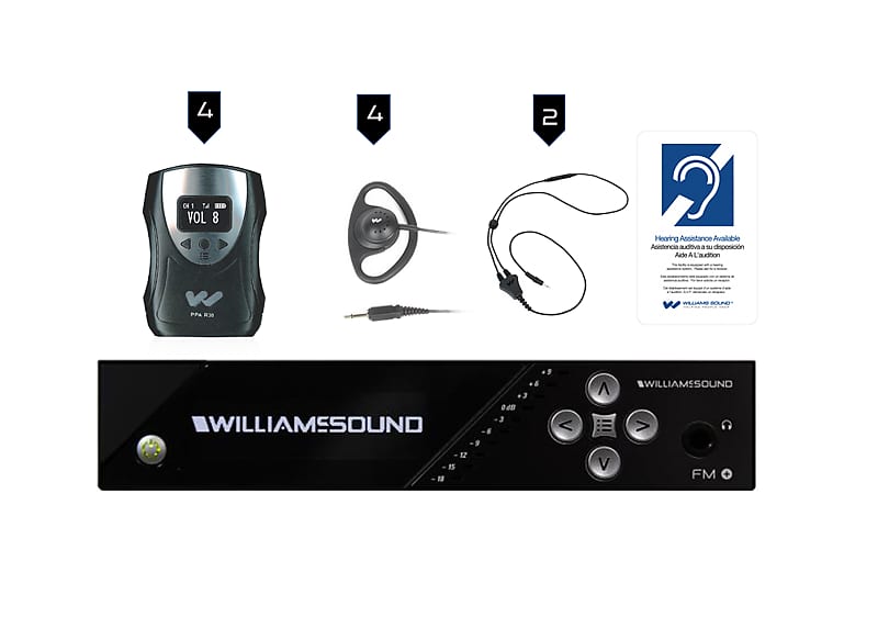Williams Sound FM-558 FM+ Assistive Listening System with 4x | Reverb