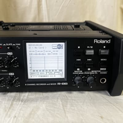 Roland R-88 8-Channel Recorder and Mixer w/ bag, power