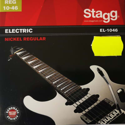 Electric Guitar String SET 10-46 Regular EL-1046 Nickel Plated Steel Stagg for sale