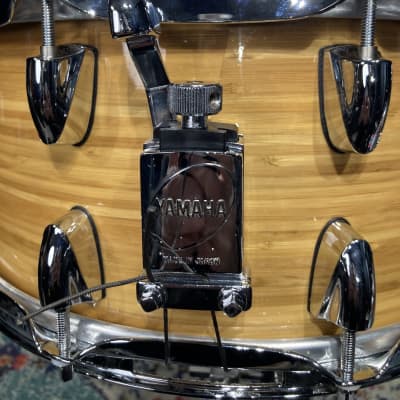 Yamaha - 14x6.5" CMSD1465 Bamboo Snare Drum 2008, Natural Satin image 9