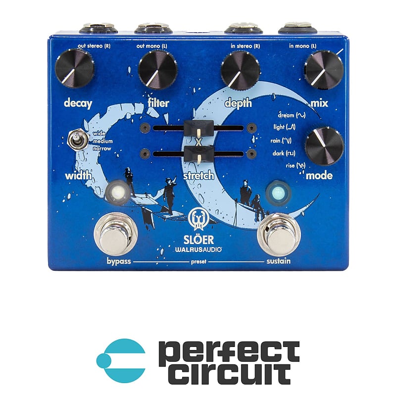 Walrus Audio Slöer Stereo Ambient Reverb Pedal (Blue)