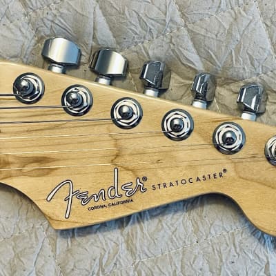 2018 Fender American Deluxe Stratocaster Blizzard Pearl w/Professional neck and CS Fat '50's pickups image 7