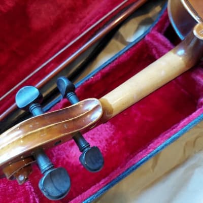 Japan Stradivarius size 4/4 full-size violin, Very Good Condition, case & bow image 11