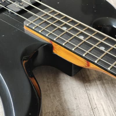 1989 BC Rich Japan NJ Series MB-857 Mockingbird Bass (Black) image 6