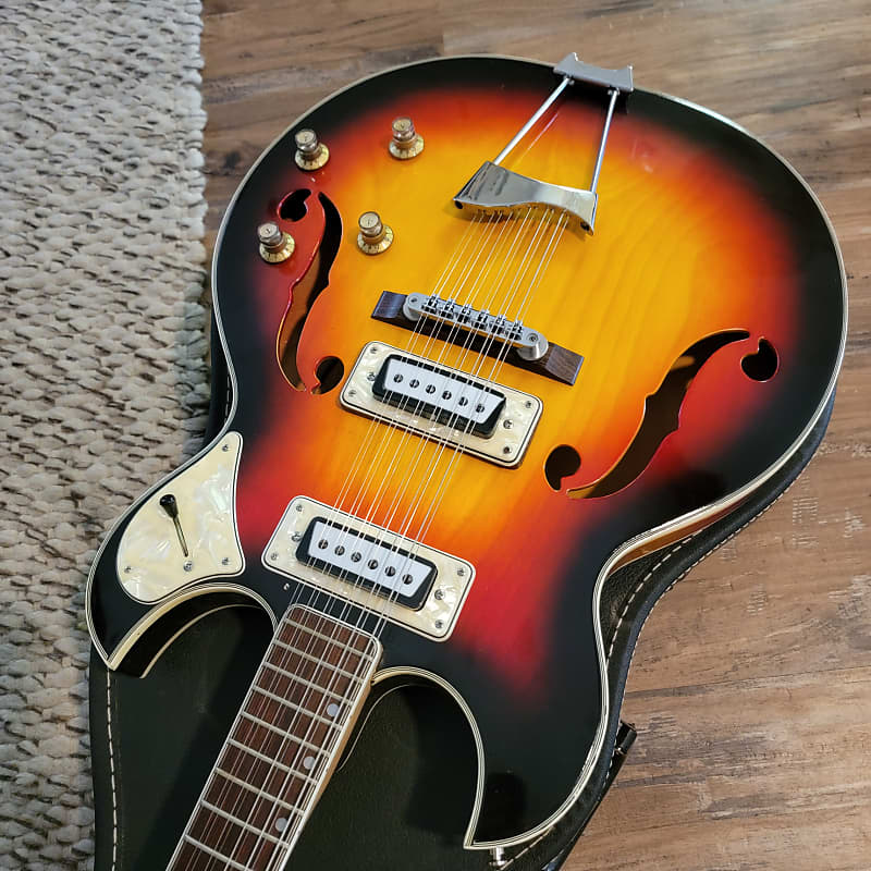 【送料込】【レア】アリアDIAMOND　マツモク製　12弦　整備済　新品弦交換済 Aria Diamond Series 12 String Electric Guitar Vintage 60s