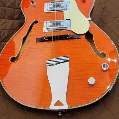 Eastwood Classic Series Laminate Semi-Hollow Maple Body & Neck 4-String Electric Tenor Guitar w/Gig Bag image 11