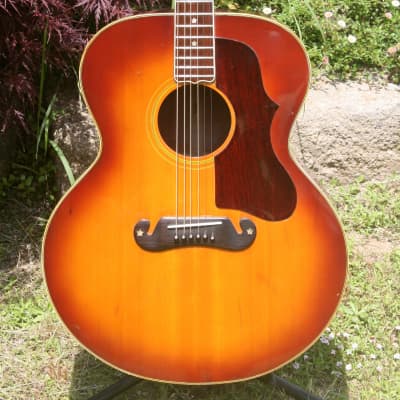 Greco Canda 404 J200 style guitar 1972 Sunburst+Original Hard Case FREE imagen 3