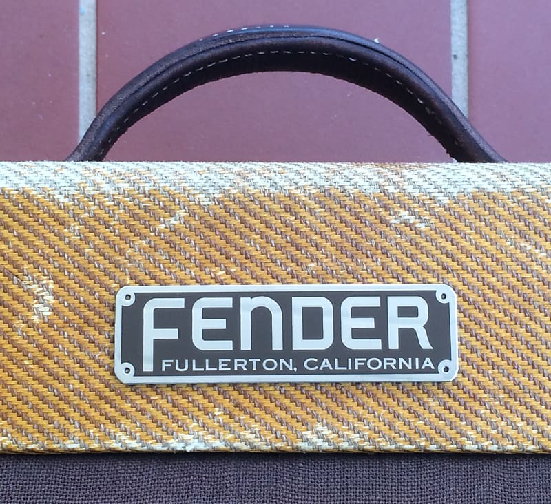 Fender Block Logo for Tweed TV or Wide Panel Amps from the Reverb