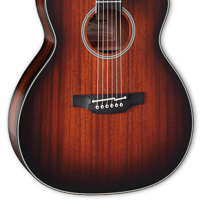 Takamine CP771MC SB Limited Edition Solid Mahogany OM Cutaway  Acoustic/Electric Guitar Shadow Burst Satin