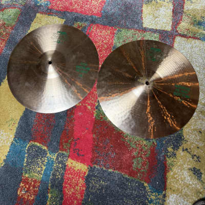 Paiste 14" 505 Medium Hi-Hat Cymbals (Pair) 1974 - 1980 - Traditional with Black Label image 1