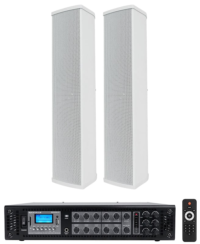 Rockville RCS1806 70v Commercial Amplifier Amp+(2) Line Reverb