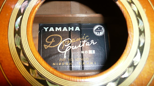 YAMAHA ダイナミックギター NO 4 Yamaha Dynamic Guitar No.4 1960 Natural | Reverb