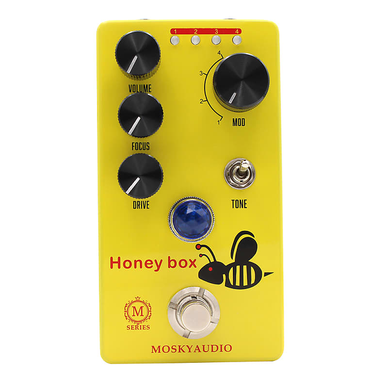 Mosky Honey box Overdrive Pedal, 2 Voices, 4 Modes