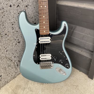 Fender Standard Stratocaster with Rosewood Fretboard  Surf Green metallic electric guitar Rosewood Blue image 2