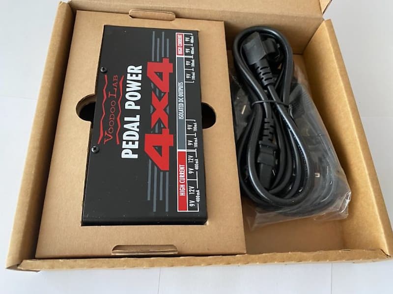 Voodoo Lab Pedal Power 4x4 Isolated Power Supply 240v w/ Original box &  paperwork