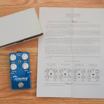 Paul Cochrane Timmy Overdrive V3 w/ box & manual 2020 Blue