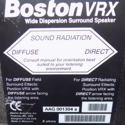 Boston VRX rear surround effects speakers pair | Reverb