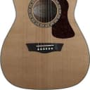 Washburn Model HF11SCE Solid Cedar Top Folk Size Acoustic-Electric Guitar - BLEM
