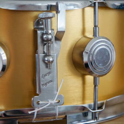 Vintage 1960s George Hayman 'Vibrasonic' 14" x 5.5" Snare Drum in Gold Ingot image 6
