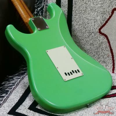 LsL Saticoy One B S Style HSS Roasted Flame Maple Neck Rosewood Fingerboard Surf Green image 11