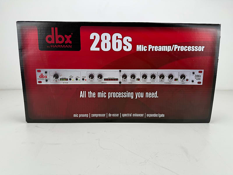 DBX 286S Mic Pre-Amp / Processor - New old stock  			