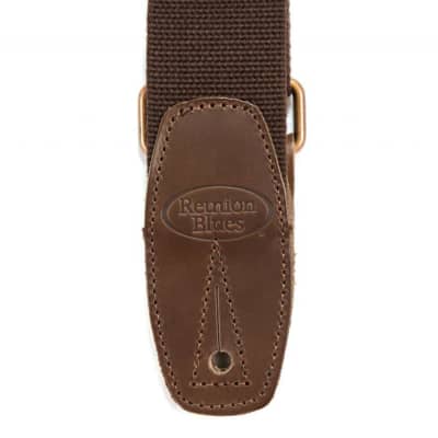 Reunion Blues Merino Wool Guitar Strap, Leather Ends, Chestnut Brown, RBS-34 image 5