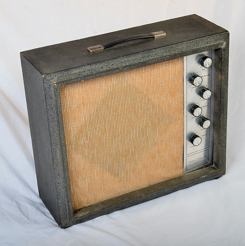 Silvertone Model 1482 5-Watt 1x12 Guitar Combo 1960s - Black image 1