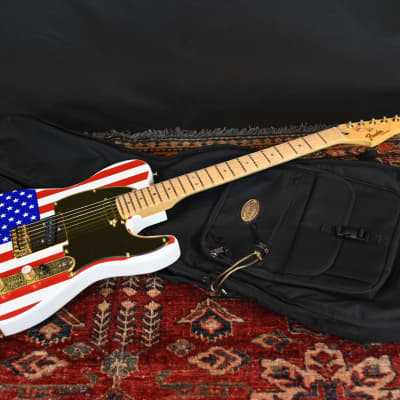 American Flag Telecaster Style Body with Licensed Fender Neck by Mighty Mite USA image 15
