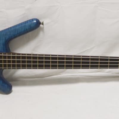 2002 Warwick Corvette Pro line 4 String Electric Bass Guitar Ocean Blue Oillue image 1