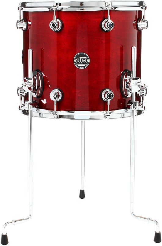 DW Performance Series Floor Tom - 12 x 14 inch - Cherry Stain Lacquer (2-pack) Bundle image 1