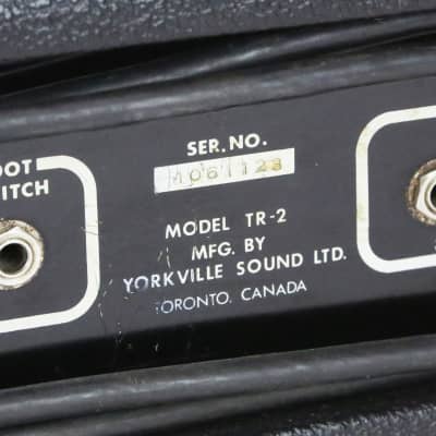 1971 Traynor TR-2 Spring Reverb Unit Vintage Solid State Black Tolex Amplifier FX Box Effect Yorkville Sound Amp Preamp Amplifier Tank image 12