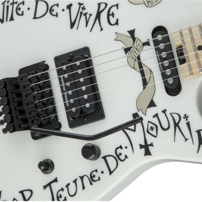 CHARVEL - Warren DeMartini USA Signature Frenchie  Maple Fingerboard  Snow White with Frenchie Graphic - 2865055876 image 5
