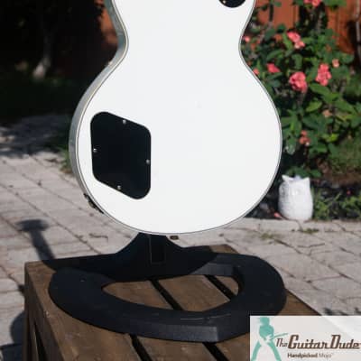 1990 Greco EGC68-60 Les Paul Custom Open "O" Mint Collection - White - Made In Japan - Demo Video image 4