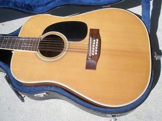 Vintage 1970's Aria Model 9414 12 String Acoustic Guitar w
