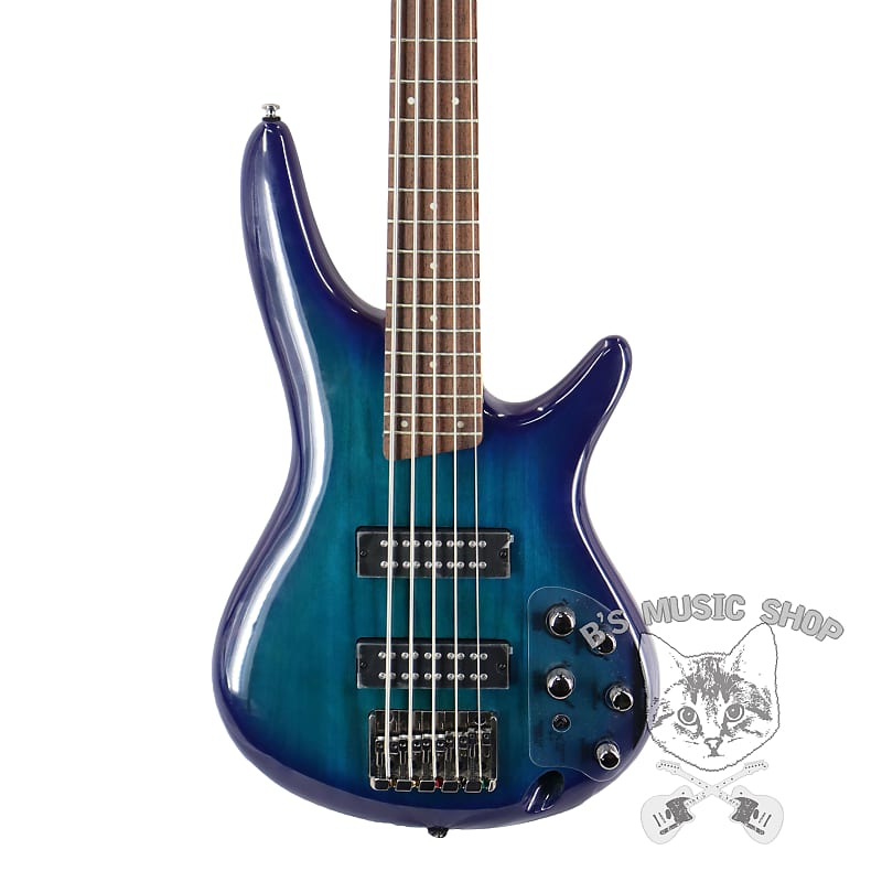 Ibanez Standard SR375E 5-String Electric Bass - Sapphire Blue image 1