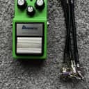 Ibanez TS9 Tube Screamer - Green w/ 3 - 6 inch MXR Patch Cables