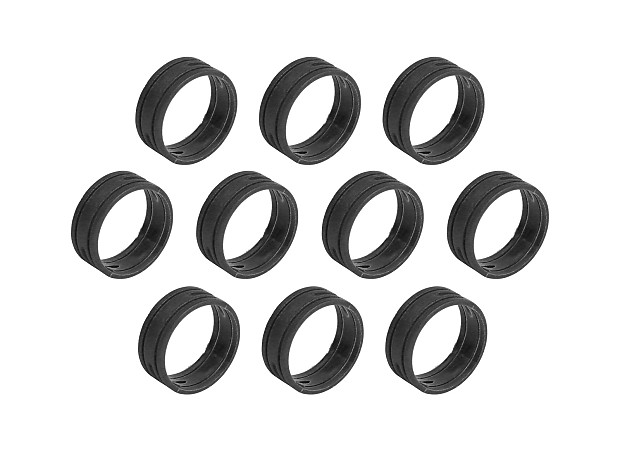SuperFlex GOLD SFC-BAND-BLACK-10PK Colored Cable ID Rings (10-Pack) image 1
