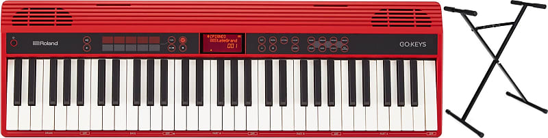 Roland GO:KEYS 61-key Music Creation Keyboard + Casio ARST X-Style Keyboard Stand Value Bundle image 1
