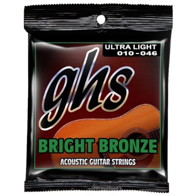 GHS Bright Bronze Acoustic Guitar Strings 10-46 image 1